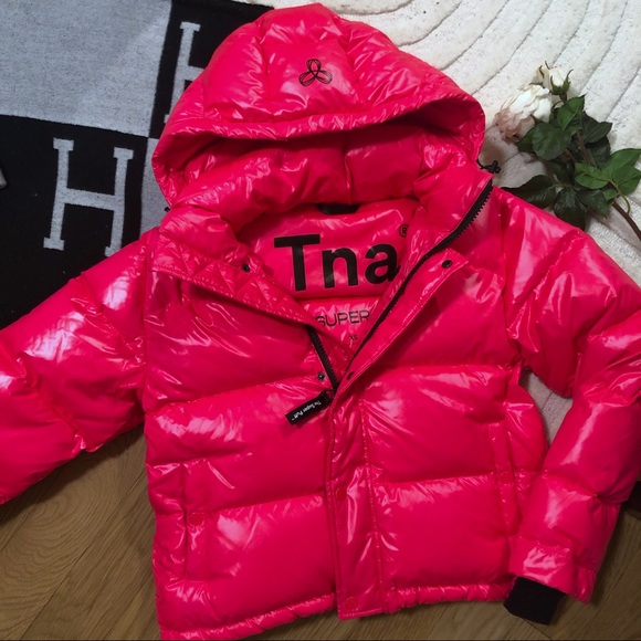 Down Jacket Aritzia Red Puffer Jacket Pink Tna Down Jacket TNA